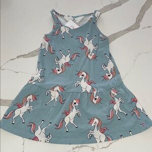 H&M Blue Unicorn Print Dress